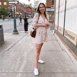 Faithfull the Brand tie front Trinidad dress